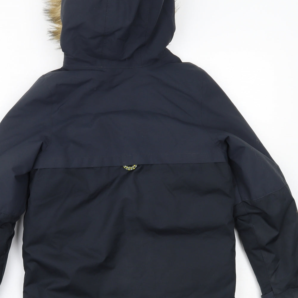 DECATHLON Boys Blue   Overcoat Coat Size 8-9 Years