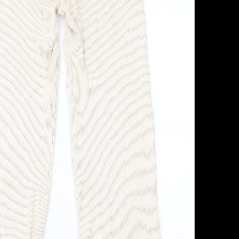 Bershka Womens Beige   Trousers  Size M L29 in