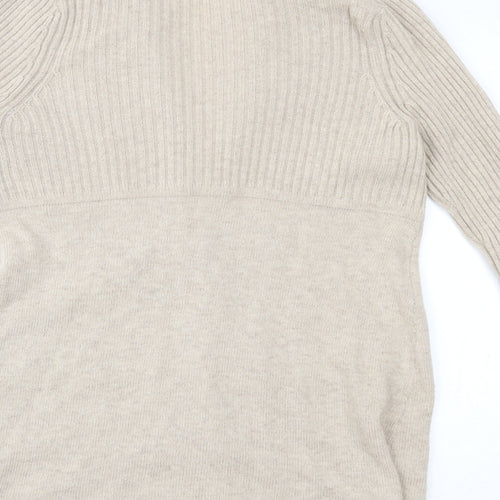 Cynthia Rowley Womens Beige   Cardigan Jumper Size XL