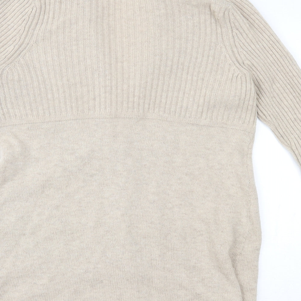 Cynthia Rowley Womens Beige   Cardigan Jumper Size XL