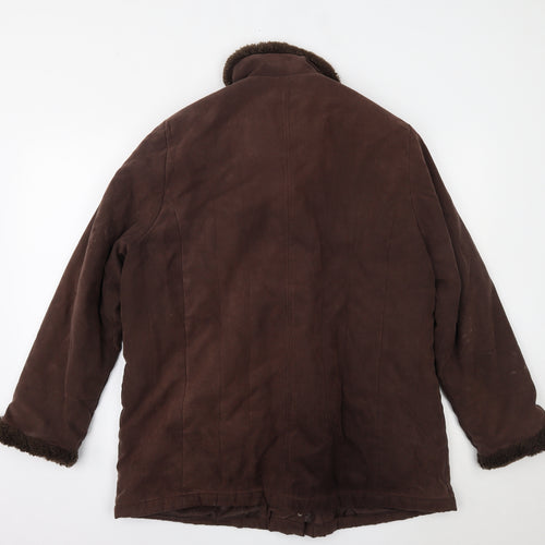 Klass Womens Brown   Overcoat Coat Size XL