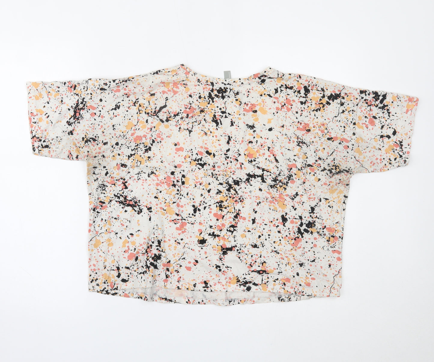 ASOS Womens Multicoloured   Cropped T-Shirt Size 16