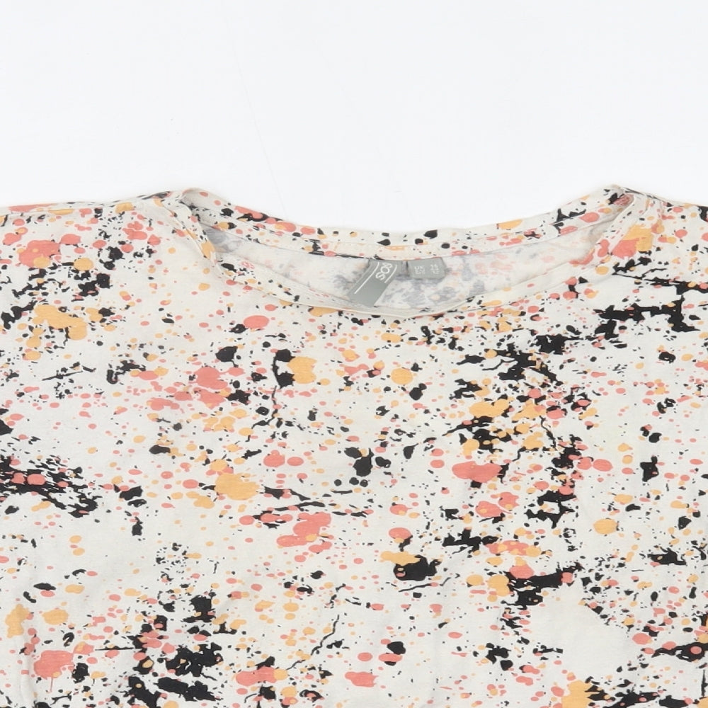 ASOS Womens Multicoloured   Cropped T-Shirt Size 16