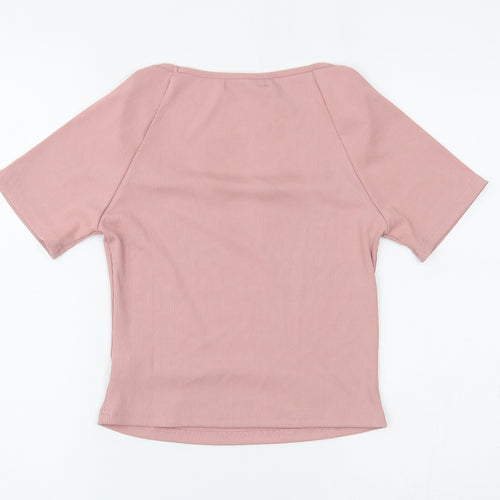SheIn Womens Pink   Cropped Blouse Size M