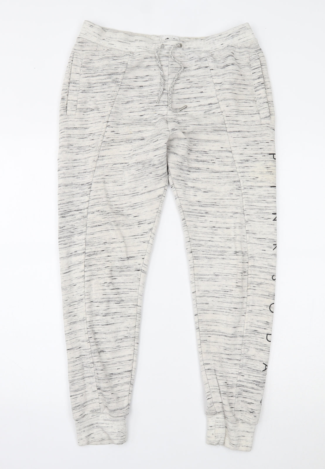 Pink Soda Womens Grey   Jogger Trousers Size 12 L26 in