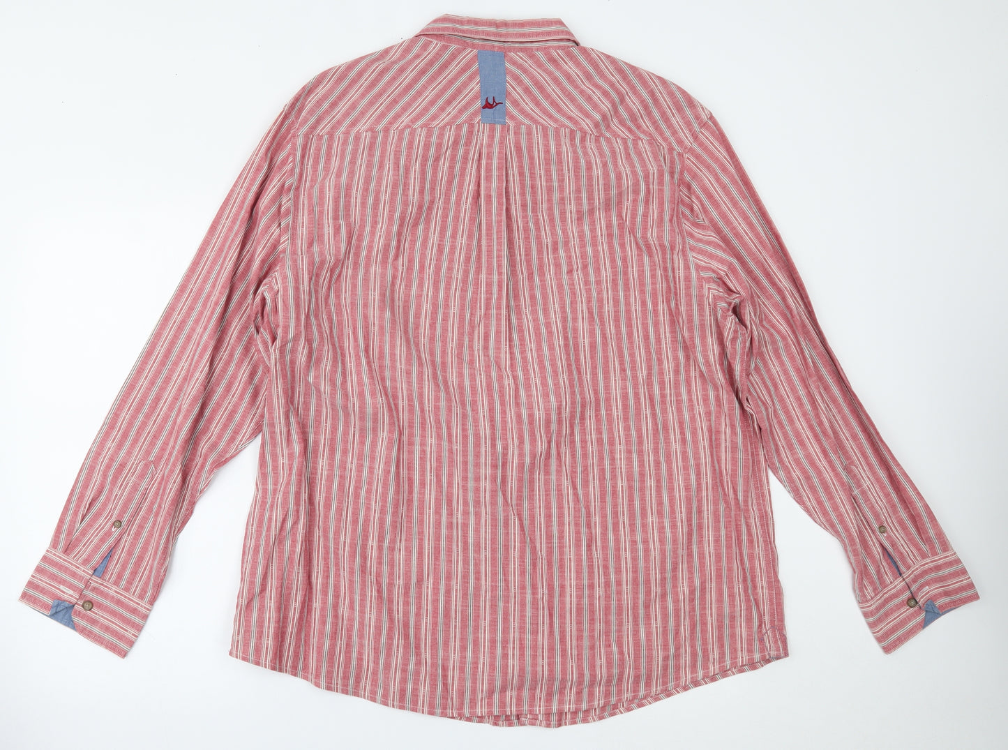 Debenhams Mens Red Striped   Button-Up Size XL