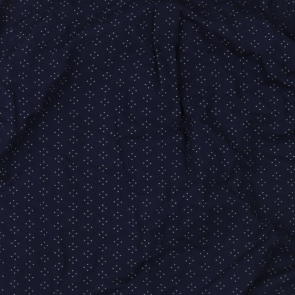 Hammond & CO Mens Blue Polka Dot   Dress Shirt Size L