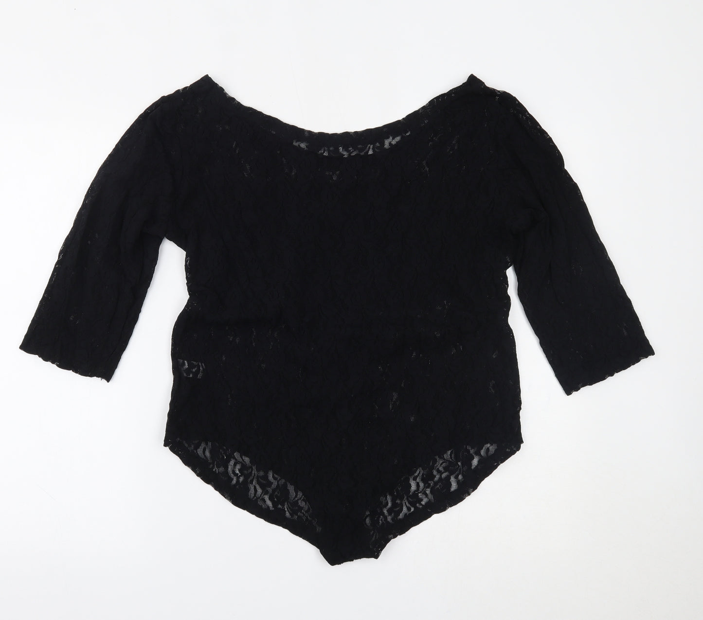 Select Womens Black   Bodysuit One-Piece Size 18