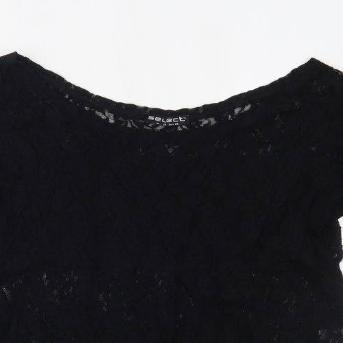 Select Womens Black   Bodysuit One-Piece Size 18