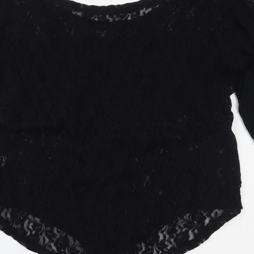 Select Womens Black   Bodysuit One-Piece Size 18