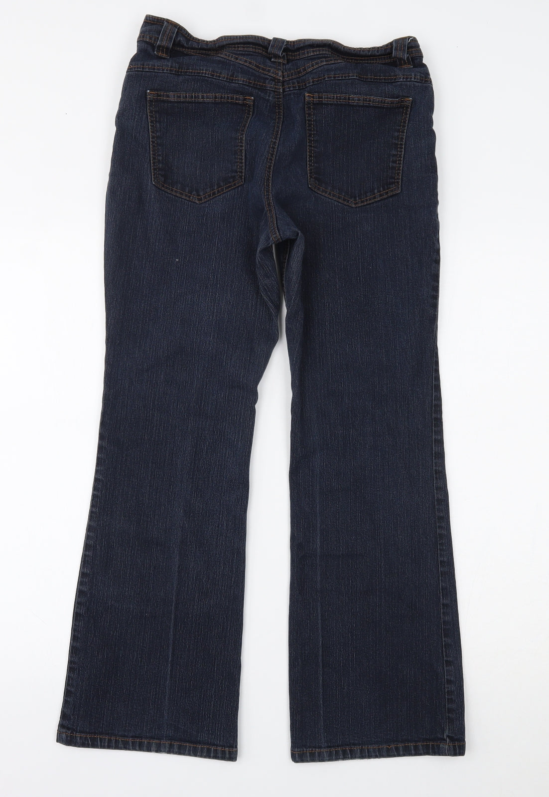 Marks and Spencer Womens Blue  Denim Straight Jeans Size 12 L27 in