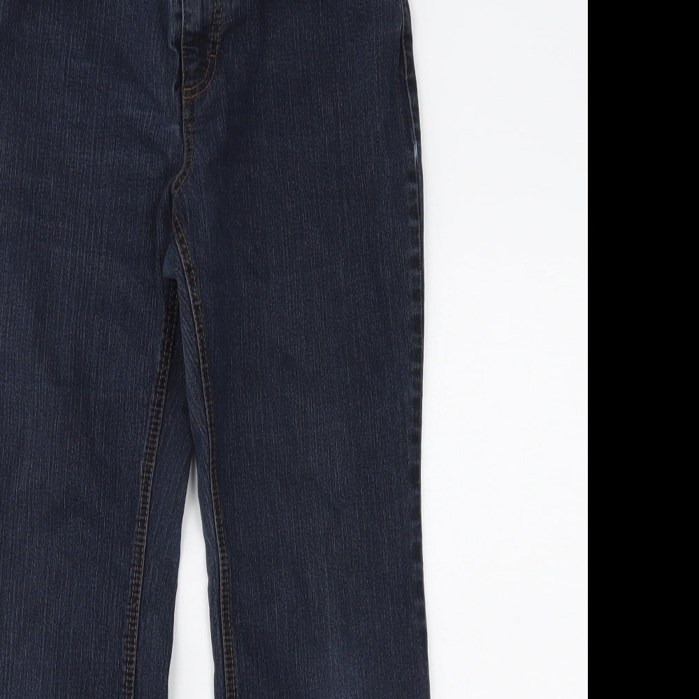 Marks and Spencer Womens Blue  Denim Straight Jeans Size 12 L27 in