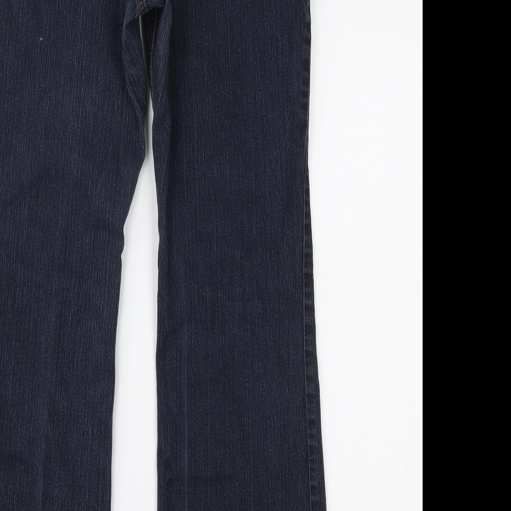 Marks and Spencer Womens Blue  Denim Straight Jeans Size 12 L27 in