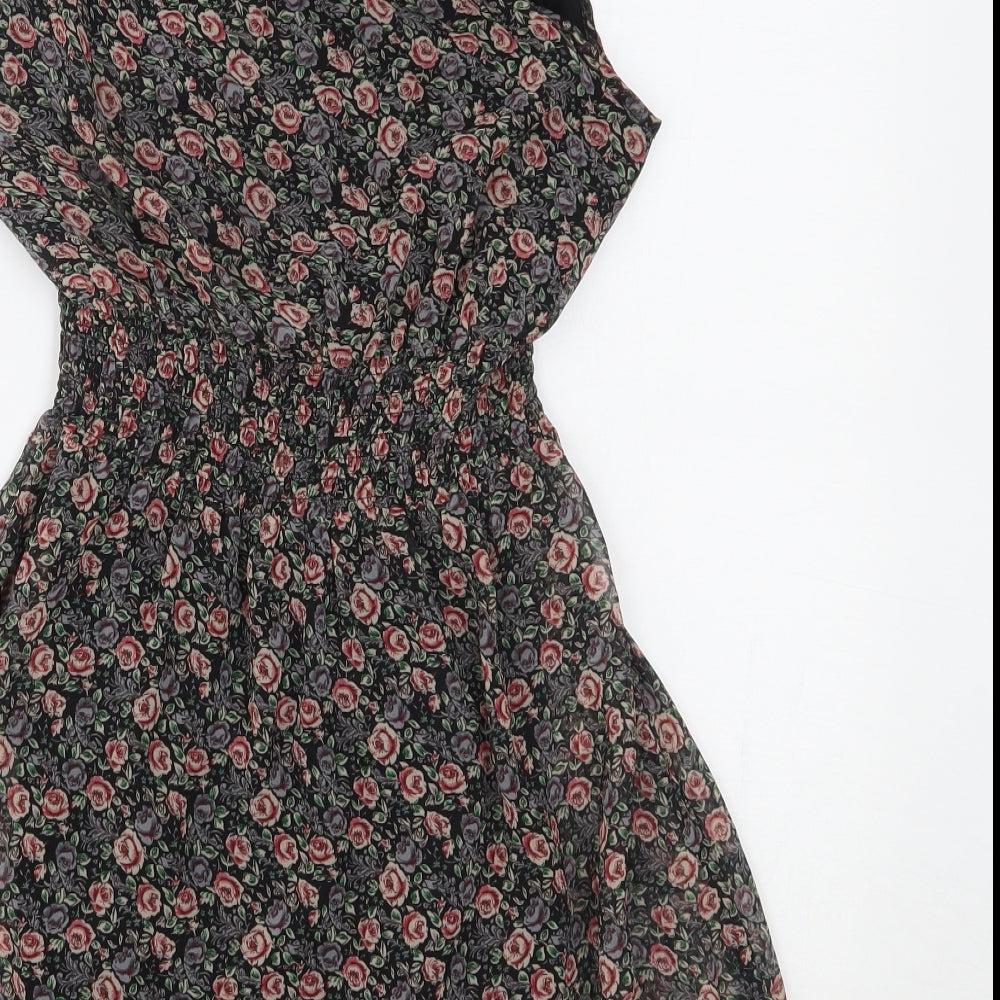 New Look Womens Multicoloured Floral  Fit & Flare  Size 10