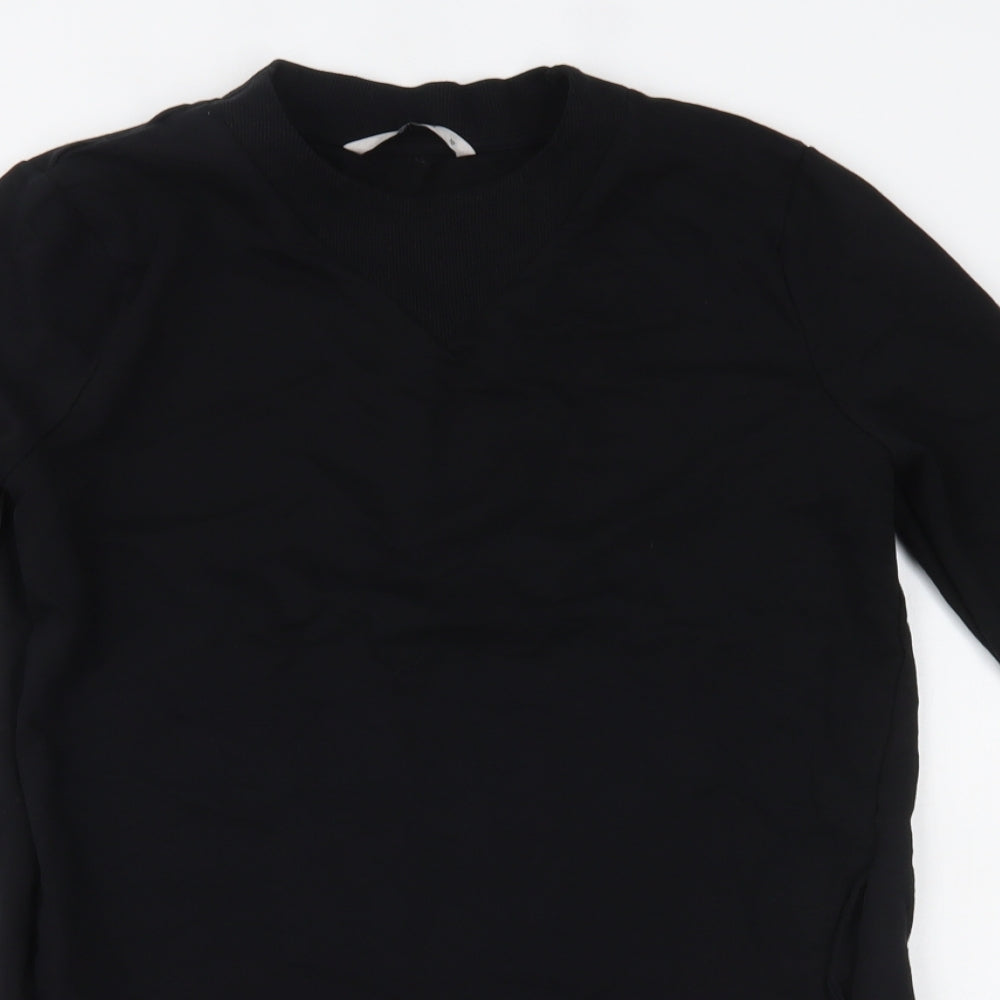 TU Womens Black   Pullover Sweatshirt Size 10