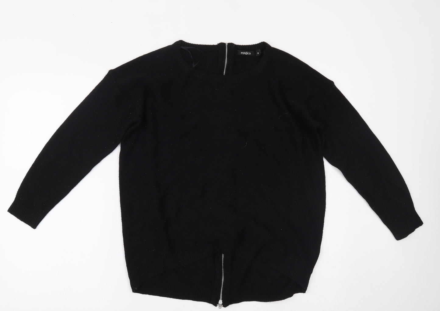 pep&co Womens Black   Pullover Jumper Size 8