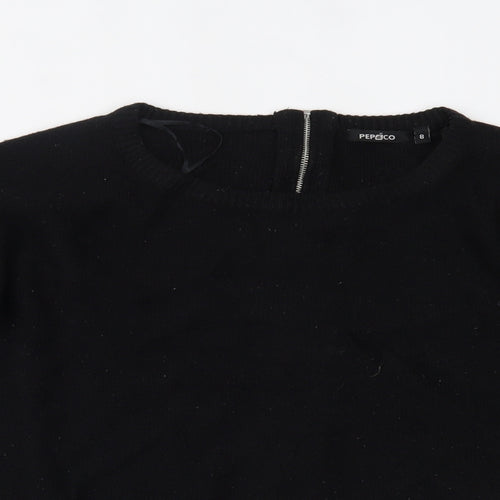 pep&co Womens Black   Pullover Jumper Size 8