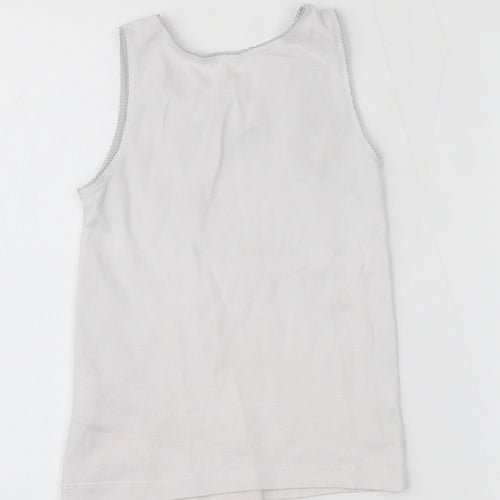 Debenhams Girls White   Basic Tank Size 5-6 Years