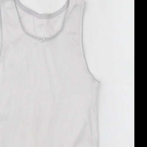 Debenhams Girls White   Basic Tank Size 5-6 Years