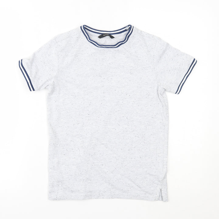 George Boys Grey   Basic T-Shirt Size 9-10 Years