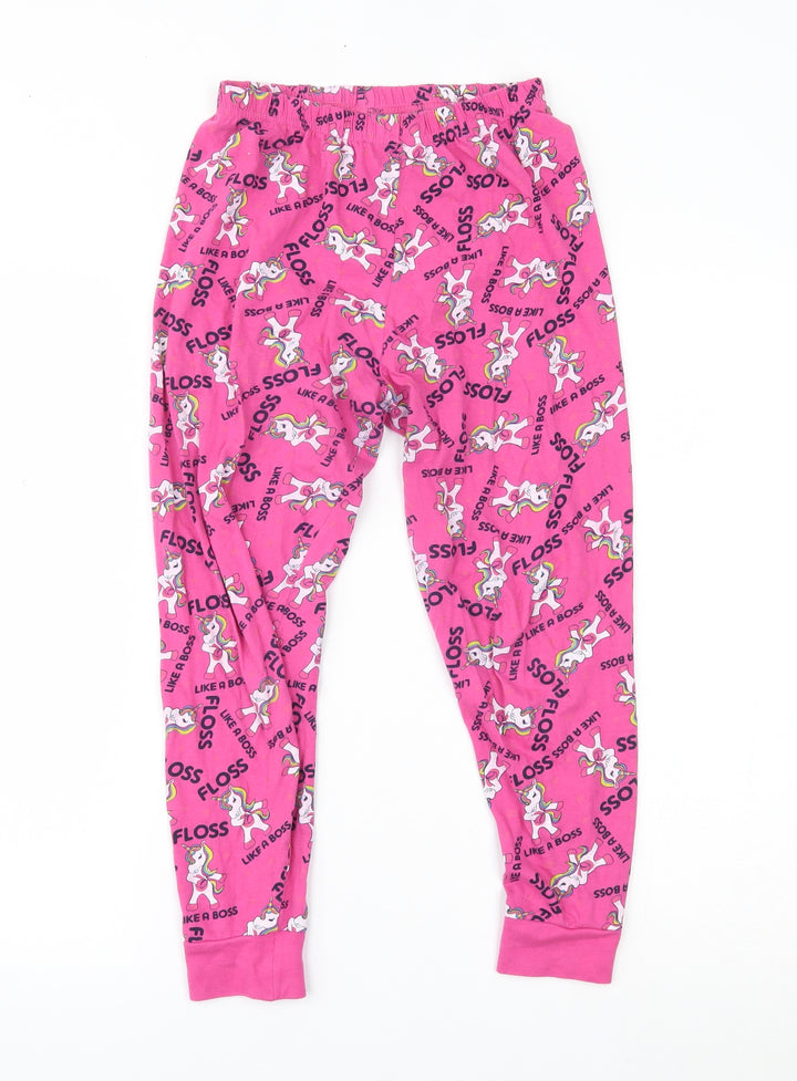 The Pyjama Factory Girls Pink Pyjama Pants Size 9-10 Years