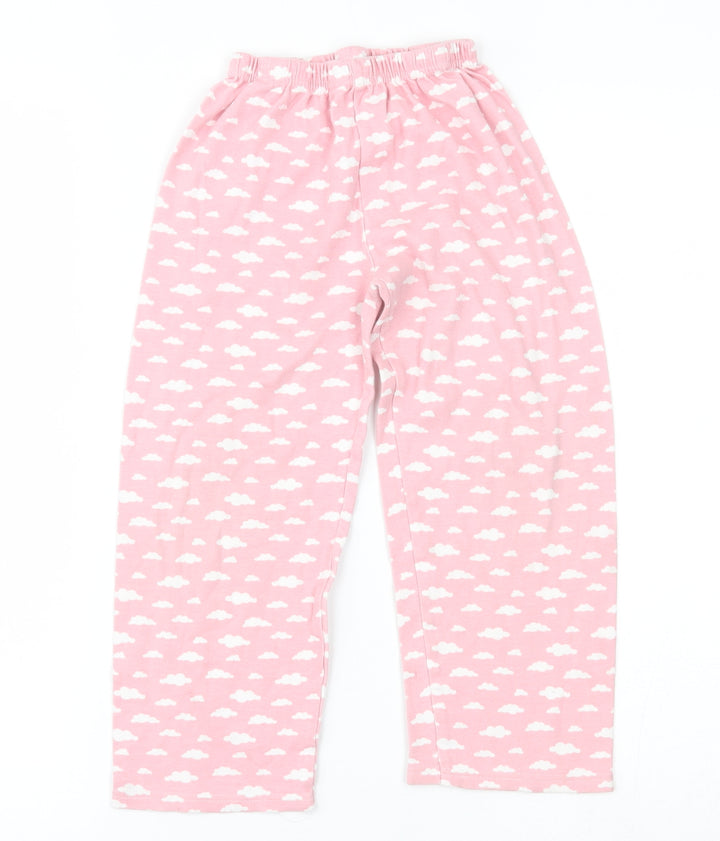 Preworn Girls Pink Pyjama Pants Size 5-6 Years