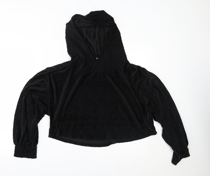 New Look Womens Black   Pullover Hoodie Size M