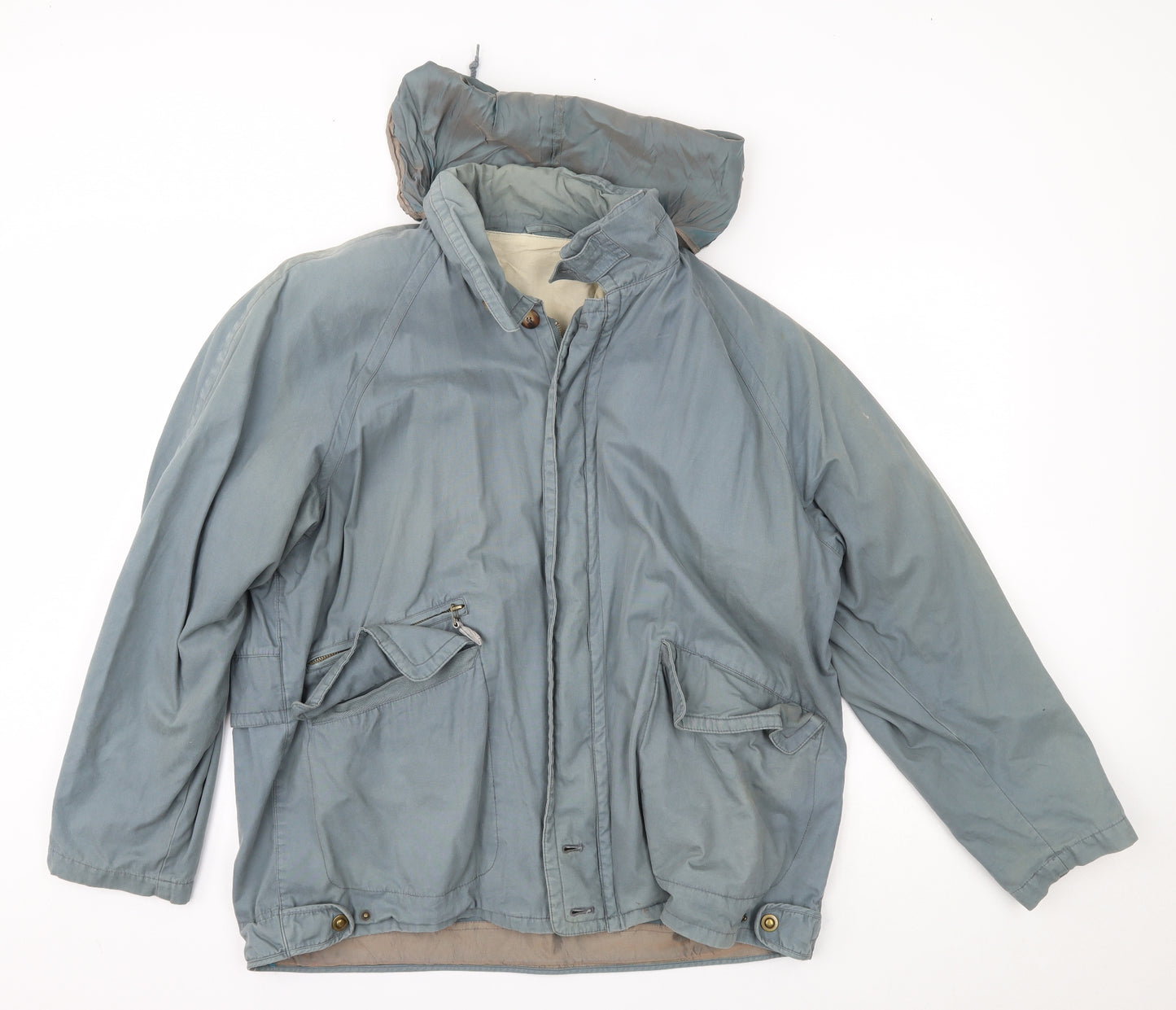 IQ Womens Blue   Overcoat Coat Size L