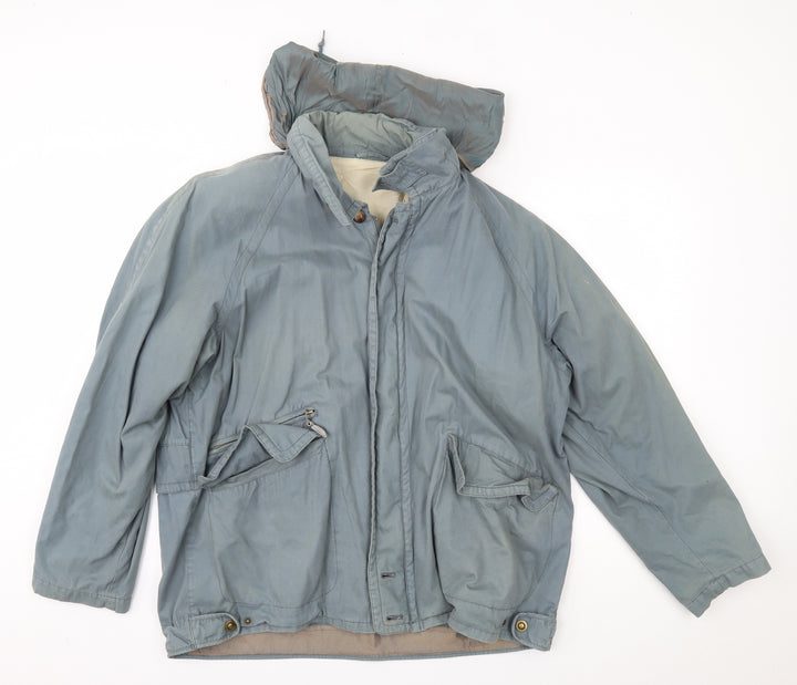 IQ Womens Blue   Overcoat Coat Size L