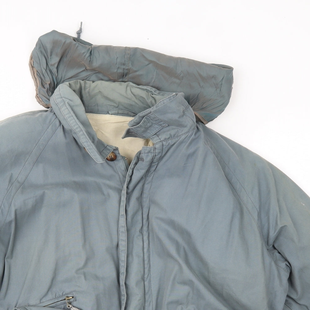 IQ Womens Blue   Overcoat Coat Size L