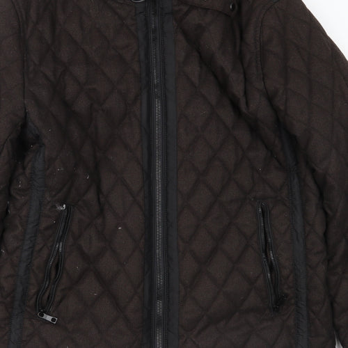 IQ Womens Blue   Overcoat Coat Size L