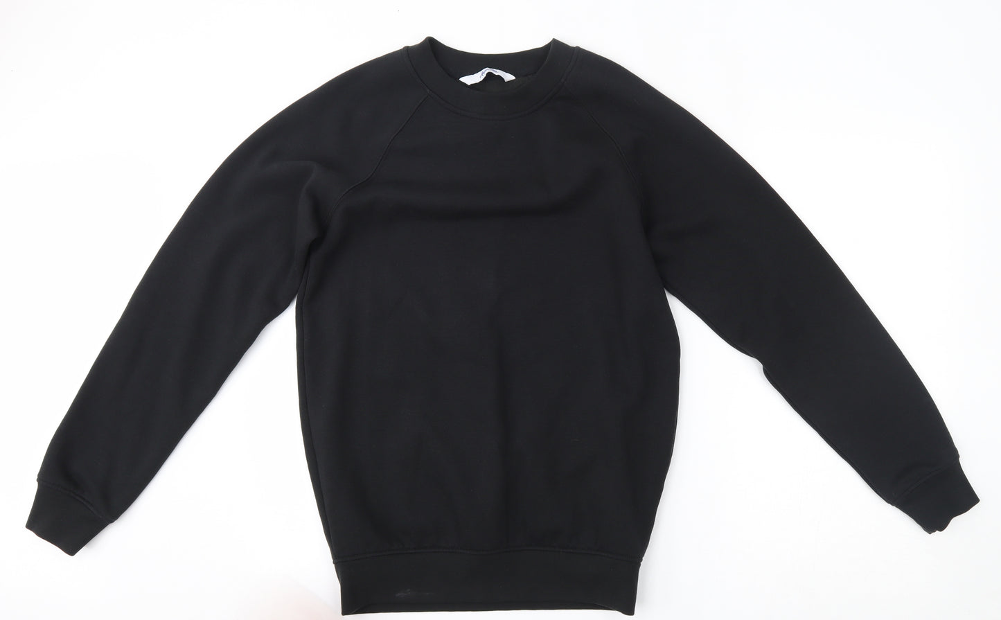 Alexandra Mens Black   Pullover Sweatshirt Size S