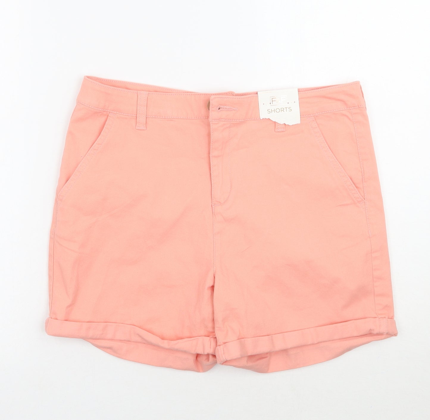 F&F Womens Pink   Cut-Off Shorts Size 10