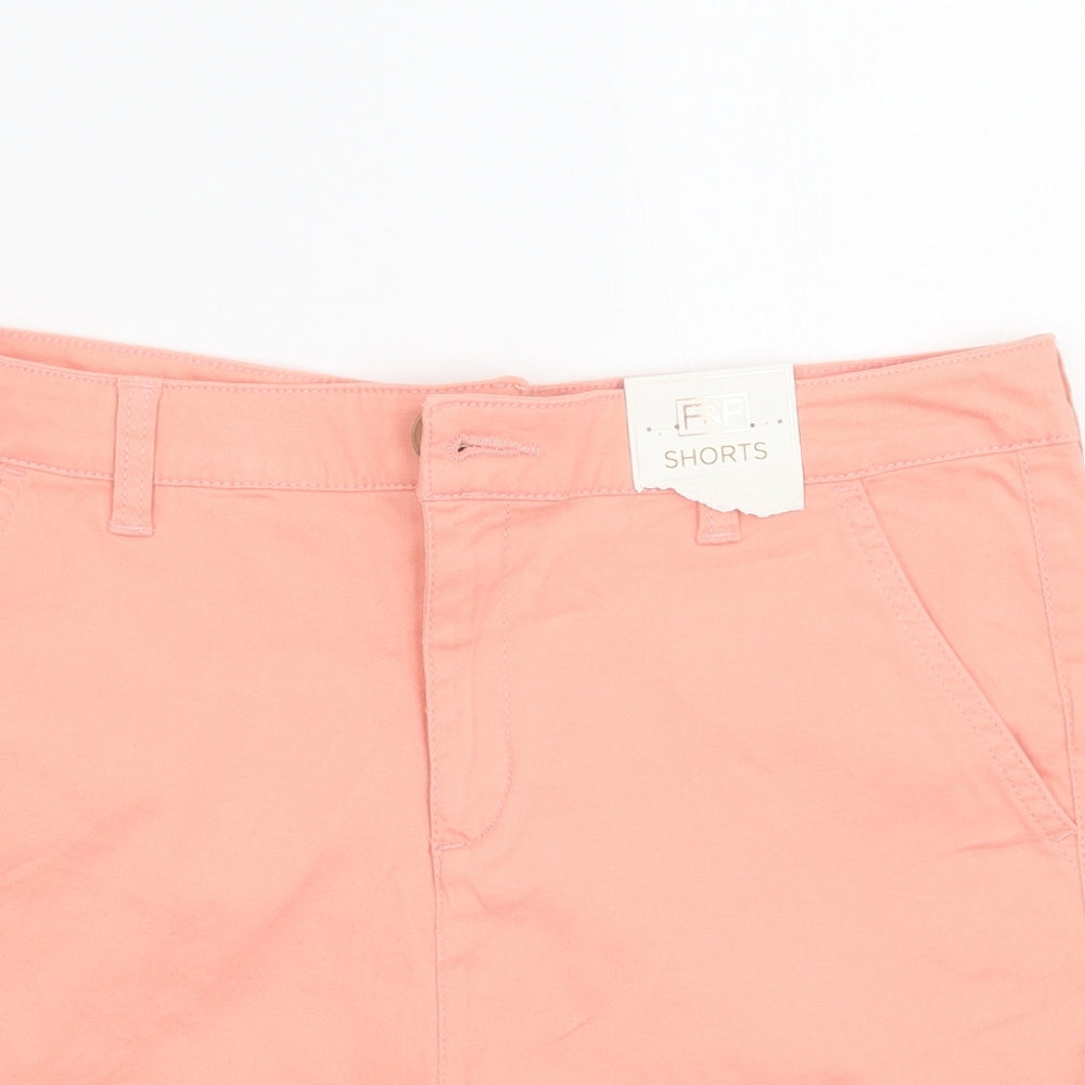 F&F Womens Pink   Cut-Off Shorts Size 10