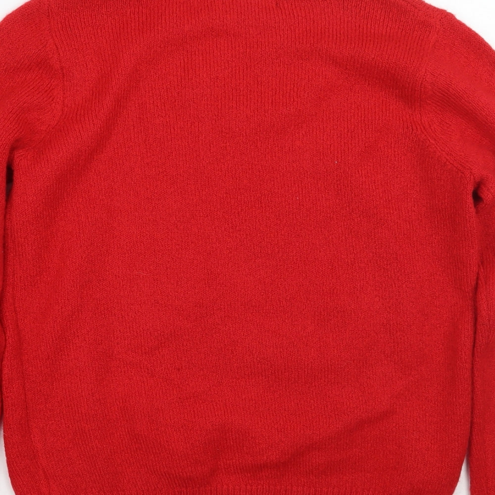 F&F Womens Red   Pullover Jumper Size 12  - Christmas