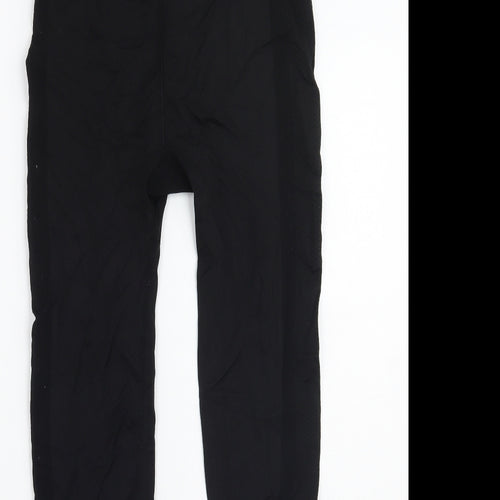 Workout Womens Black   Capri Leggings Size 12 L24.5 in