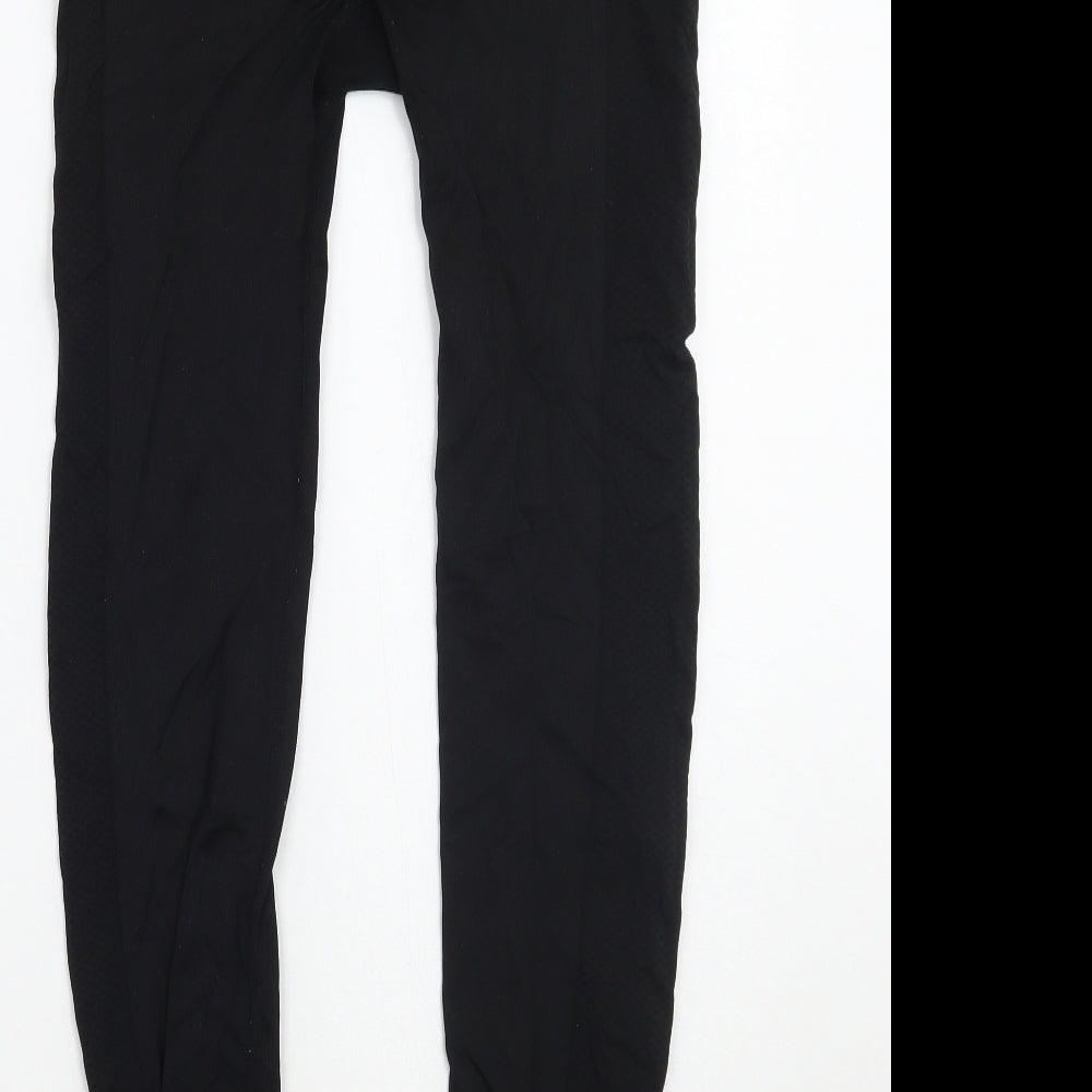 Workout Womens Black   Capri Leggings Size 12 L24.5 in
