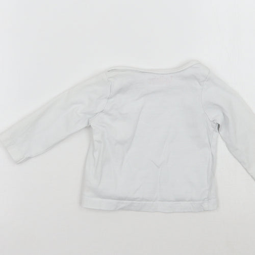 Lullaby Girls White   Basic T-Shirt Size 3-6 Months