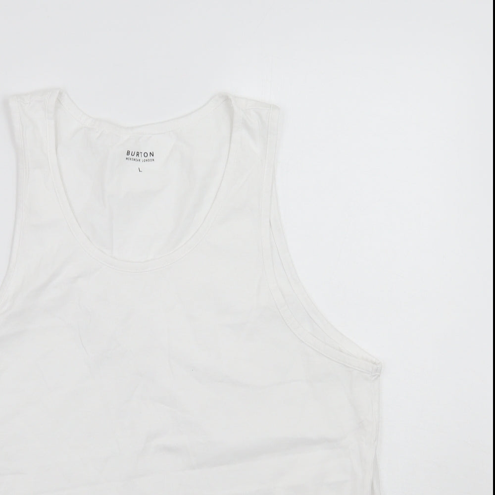 Burton Mens White    T-Shirt Size L