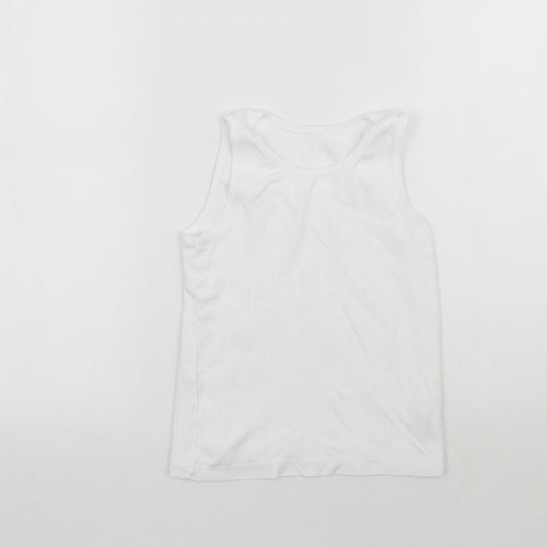 Nutmeg Boys White   Basic T-Shirt Size 7-8 Years