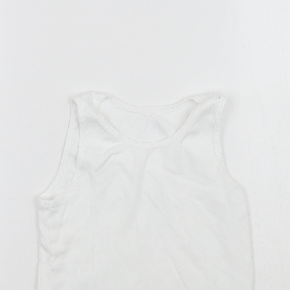 Nutmeg Boys White   Basic T-Shirt Size 7-8 Years