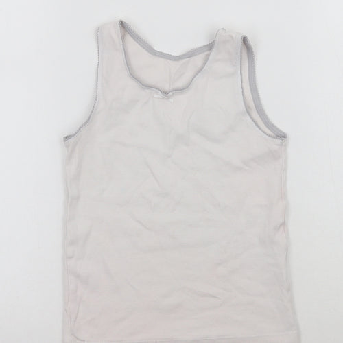 Debenhams Girls White   Basic Tank Size 5-6 Years