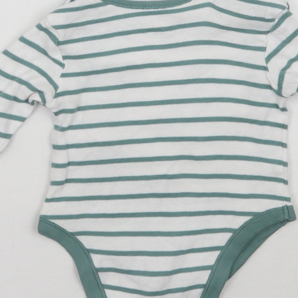 Disney Baby White Striped  Babygrow One-Piece Size 3-6 Months
