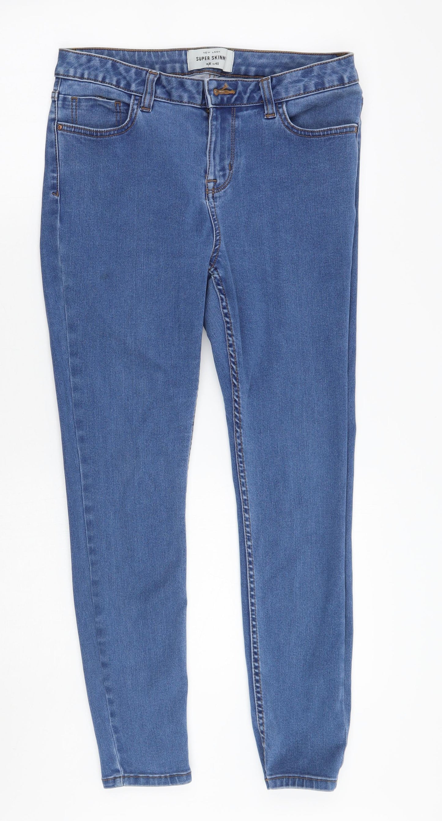 Newlook Womens Blue   Skinny Jeans Size 12 L26 in