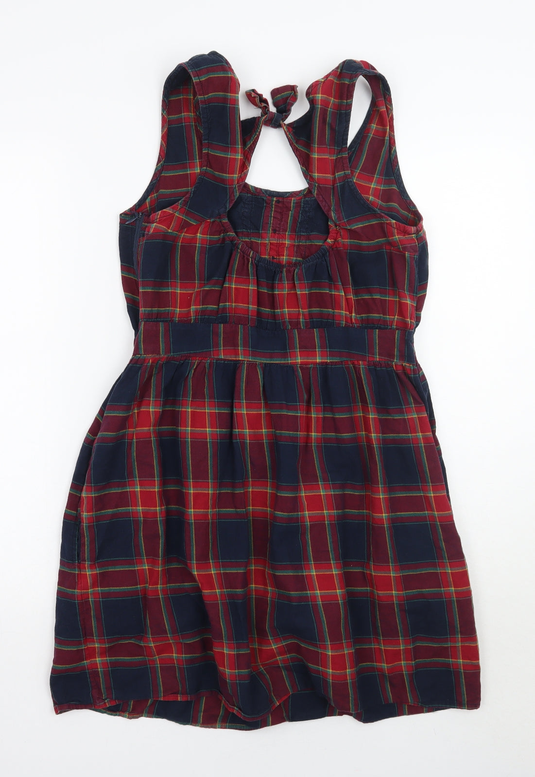 Zara Womens Red Check  A-Line  Size M