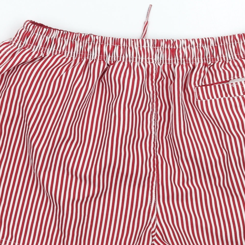 Twisted Soul Mens Red Striped  Bermuda Shorts Size L