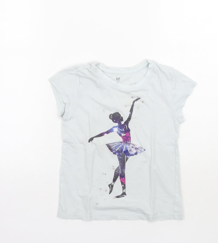 Gap Girls Blue  Rayon Basic T-Shirt Size M