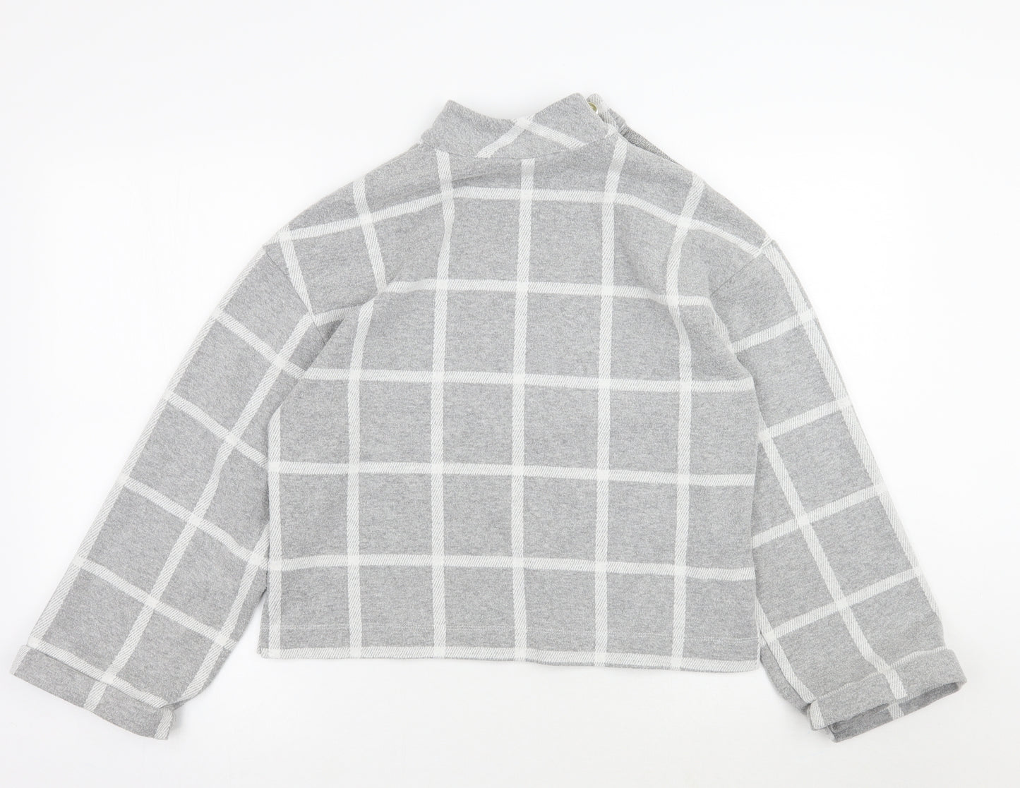 River Island Womens Grey Check  Pullover Jumper Size 10