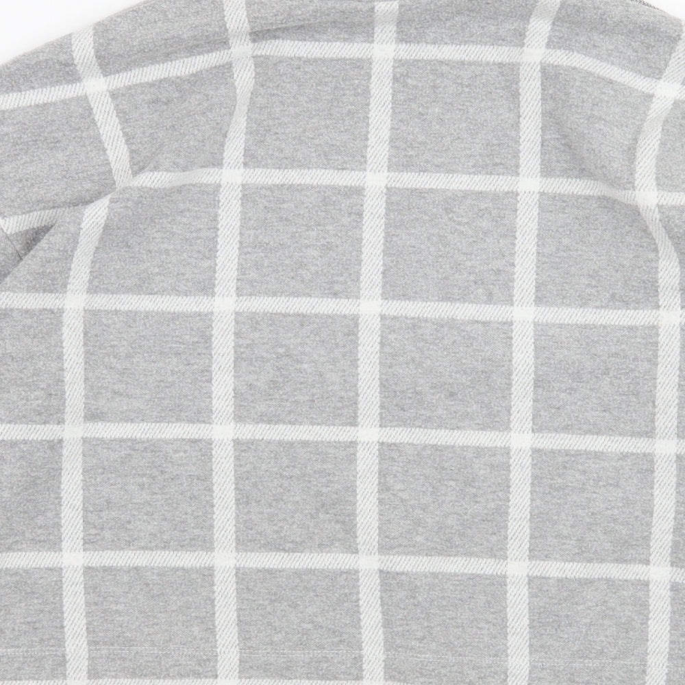 River Island Womens Grey Check  Pullover Jumper Size 10