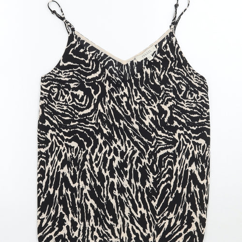 Oasis Womens Beige Animal Print  Basic Tank Size 8